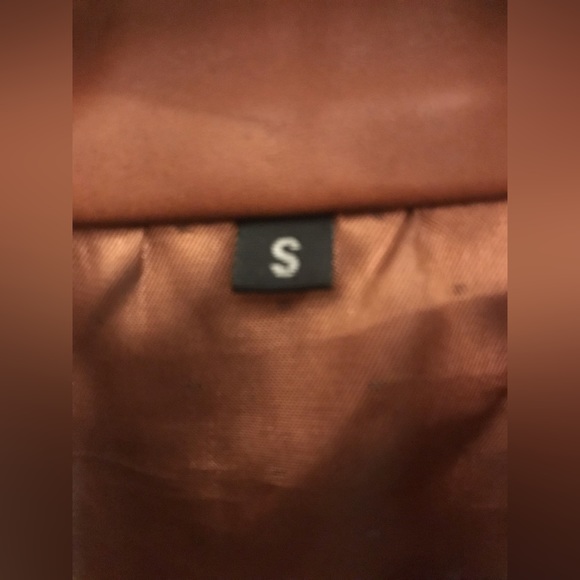 Mens Brown Leather Western Style Shacket (Shirt/Jacket) - Picture 8 of 8